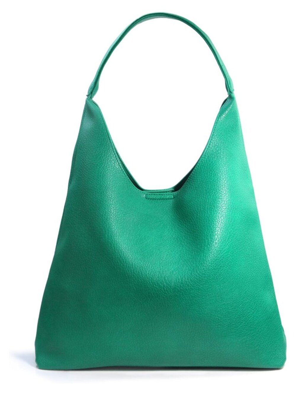 Women's Soft Slouchy Vegan Leather Hobo Shoulder Bag Tote Purse
